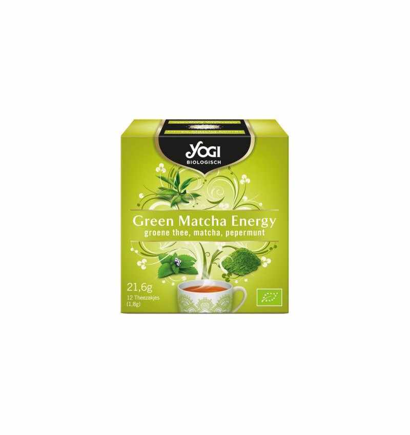Ceai bio green matcha energy 21,6g, yogi tea