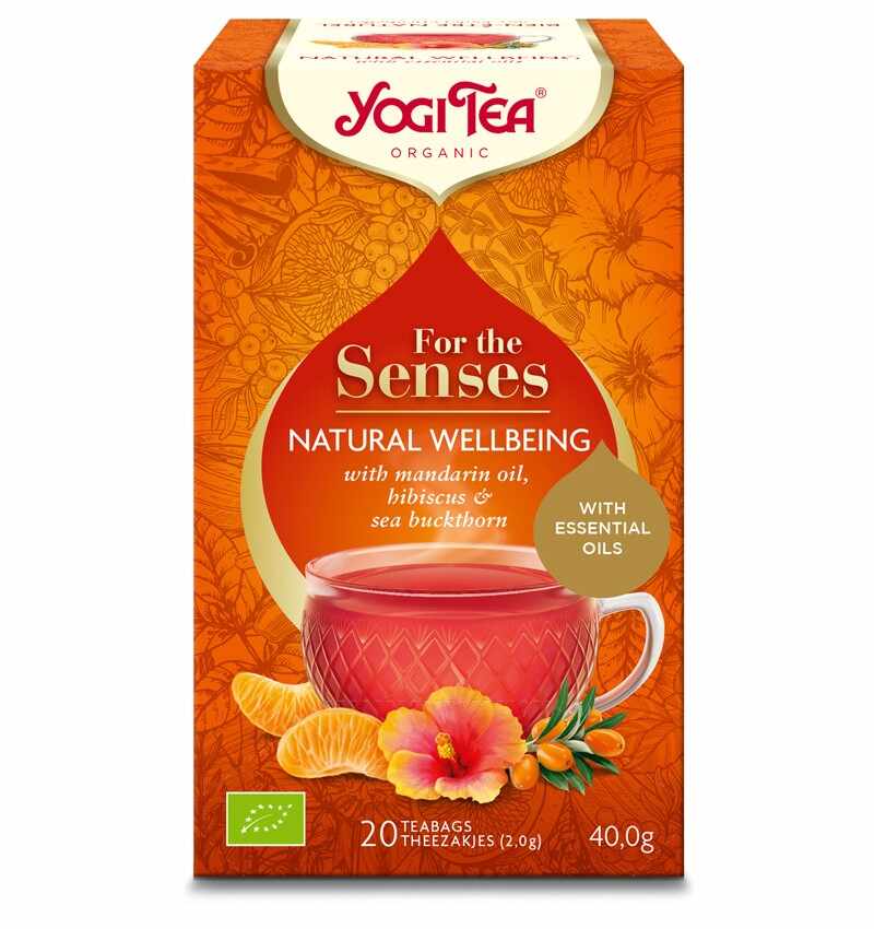 Ceai cu ulei esential natural wellbeing, bio, 40g, yogi tea