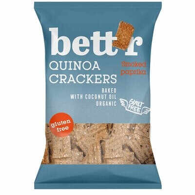 Crackers cu quinoa si boia, fara gluten, eco, 100g, bettr