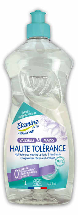 Detergent BIO pentru vase si maini, toleranta ridicata piele, fara sapun Etamine