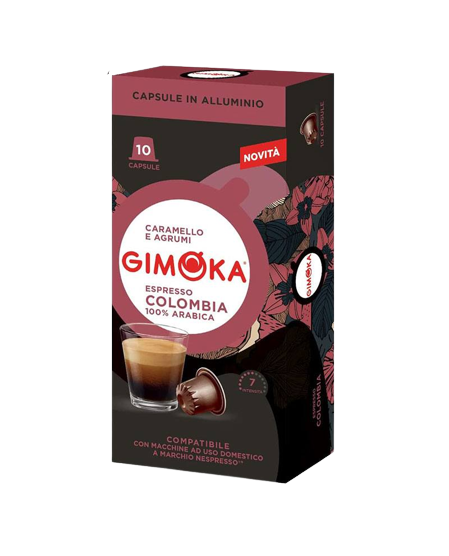 Gimoka Colombia 10 capsule cafea compatibile Nespresso