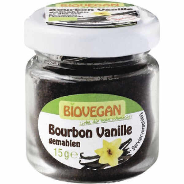 Pudra de bourbon vanilie bio, 15g, biovegan