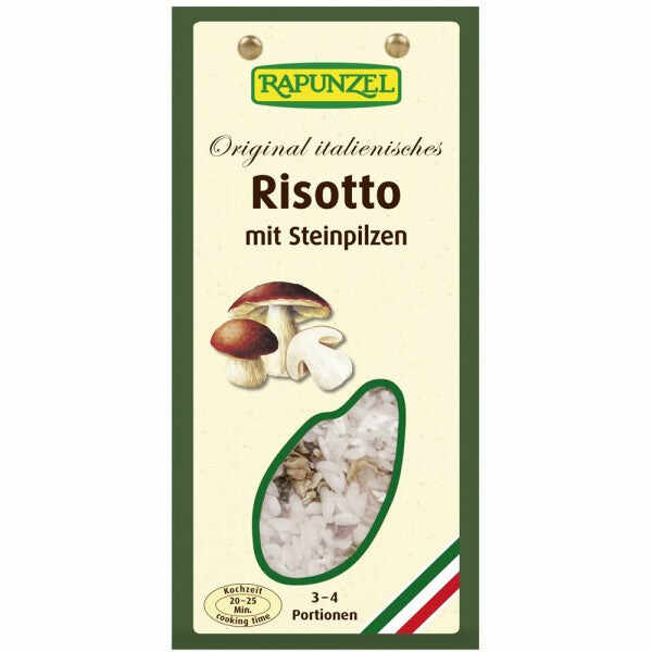 Risotto italian original cu ciuperci, 250g, rapunzel
