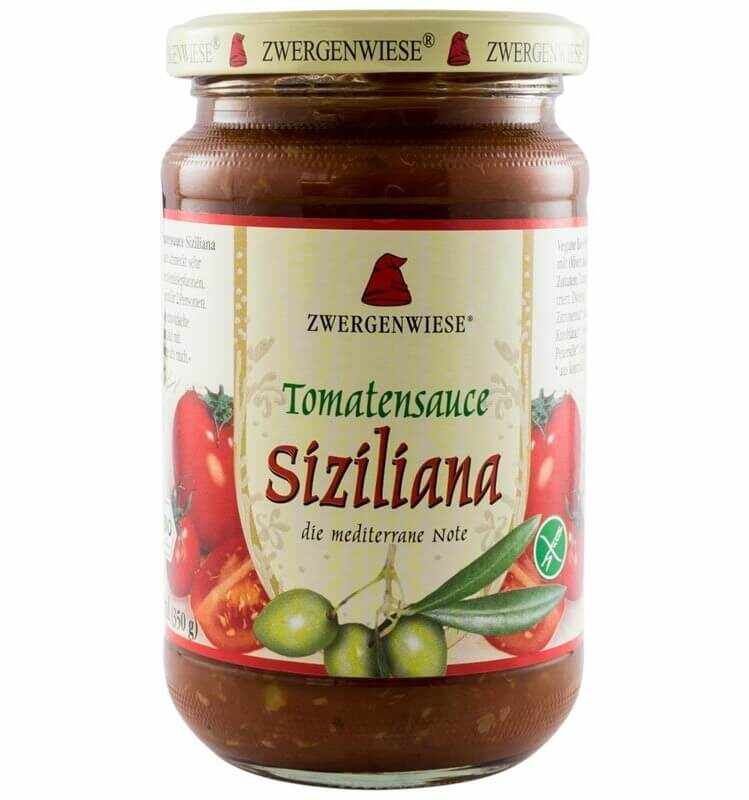 Sos bio de tomate siziliana, 340ml, zwergenwiese