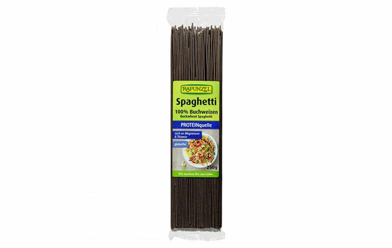 Spaghetti din hrisca integrala fara gluten, 250g, rapunzel