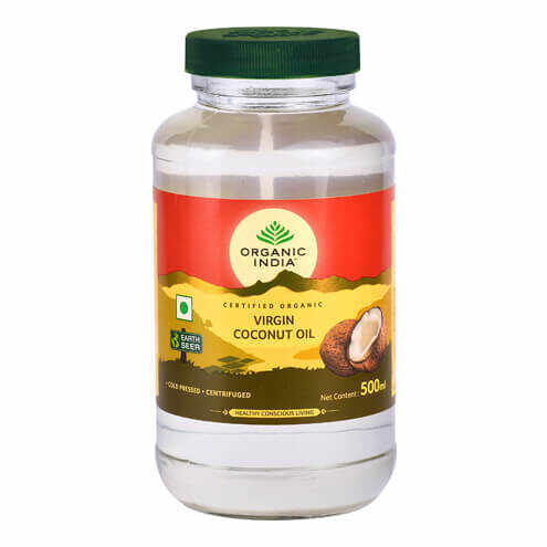 Ulei extravirgin de cocos premium, nerafinat, extras la rece si unic centrifugat, bio, 500ml (455g), organic india