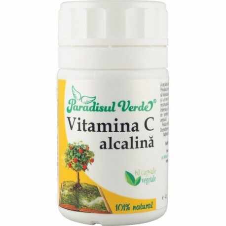 Vitamina c alcalina - 60cps paradisul verde