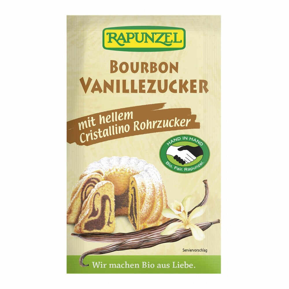Zahar vanilie bourbon alb , 32g, rapunzel