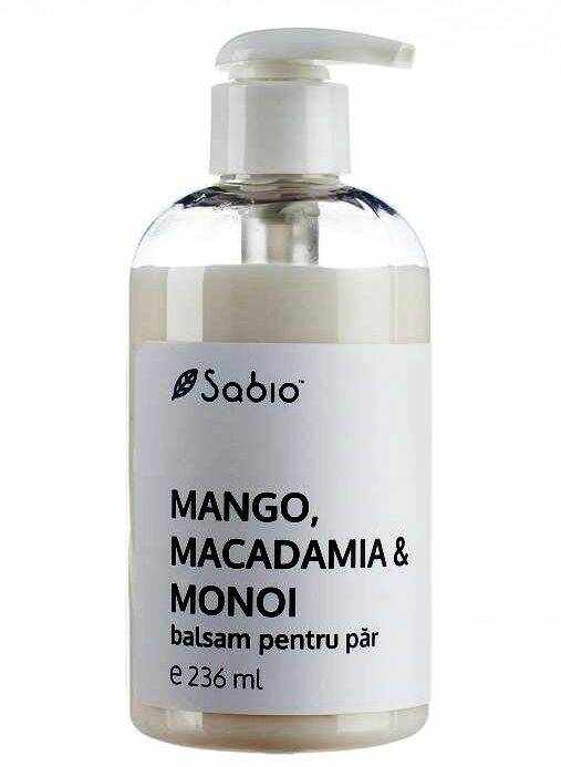Balsam pt par cu Mango, Macadamia si Monoi – 236ml - Sabio
