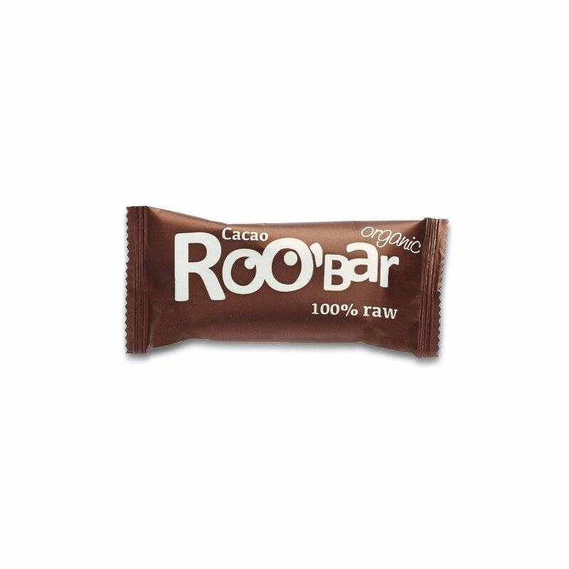 Baton raw bio cu cacao raw 50g ROO BAR