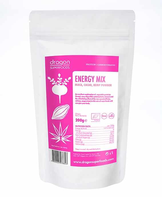 Energy mix raw eco-bio 200g Dragon Superfoods