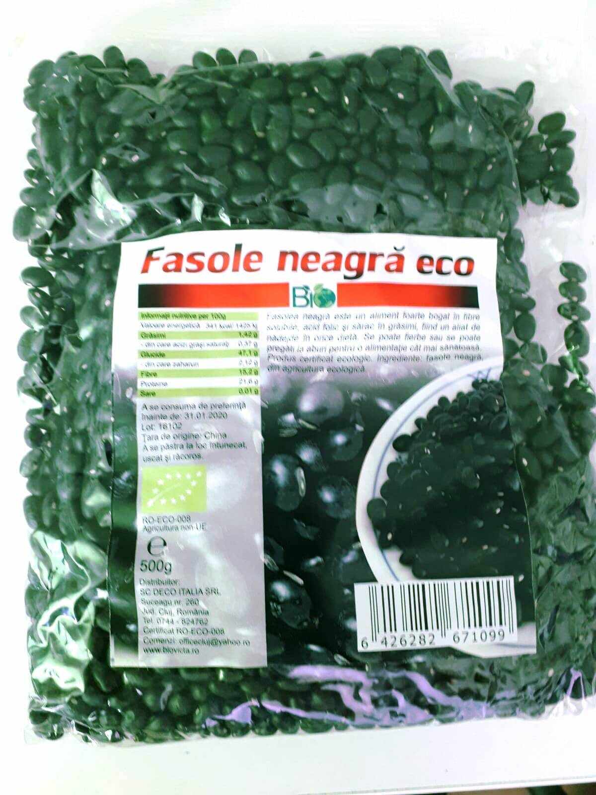 Fasole Neagra 500g Eco-bio - DECO ITALIA