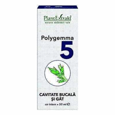 Polygemma 5 - Cavitate bucala si gat 50ml Plantextrakt