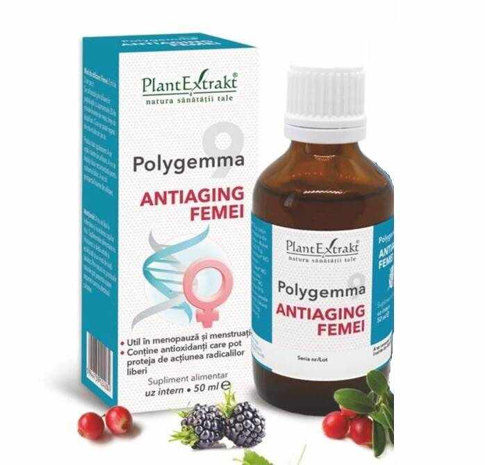 Polygemma 9 - Femei 50 plus 50ml Plantextrakt