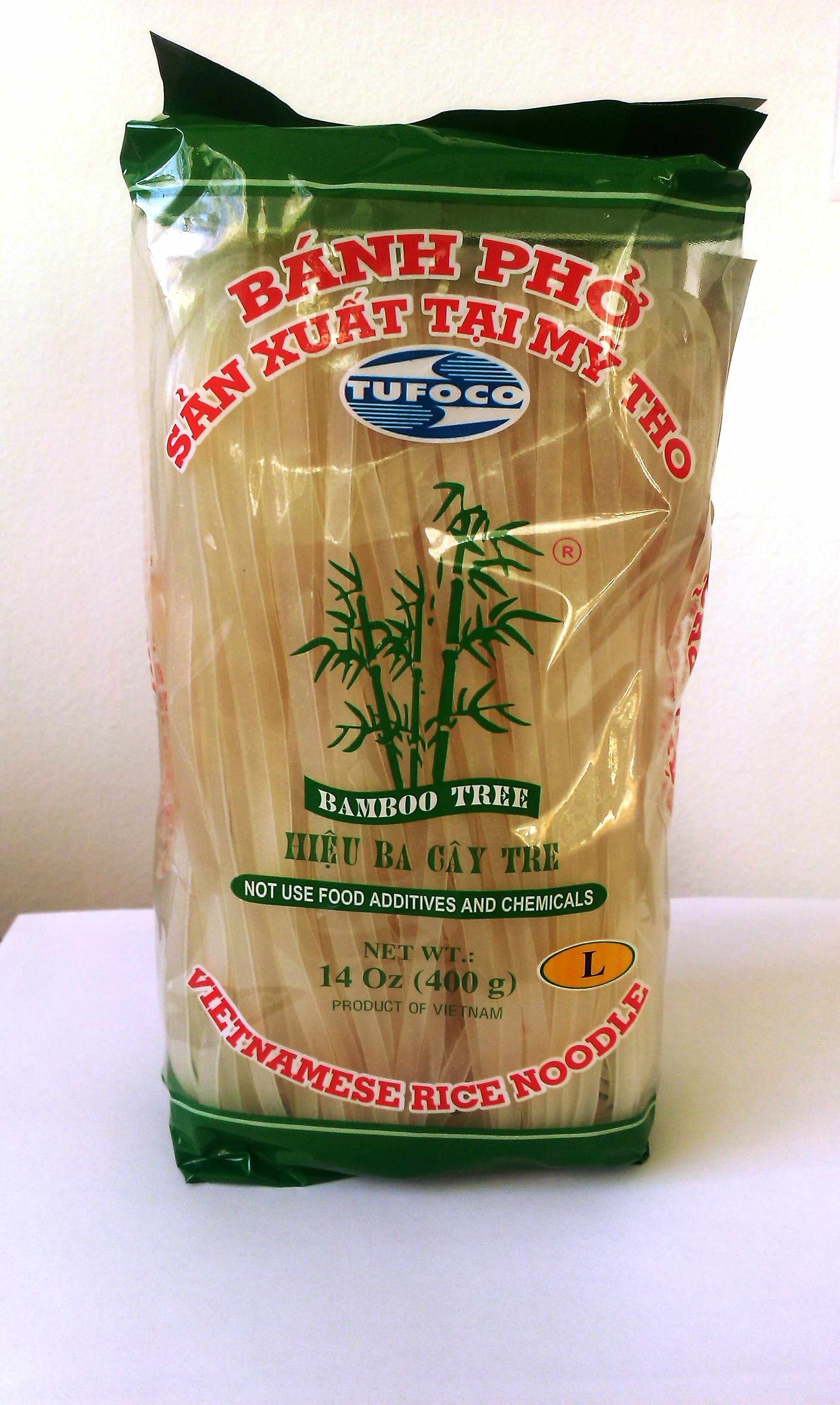 Taitei de orez lati L fara gluten 400g BAMBOO TREE