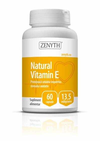 Vitamina E naturala 13,5mg 60cps - Zenyth