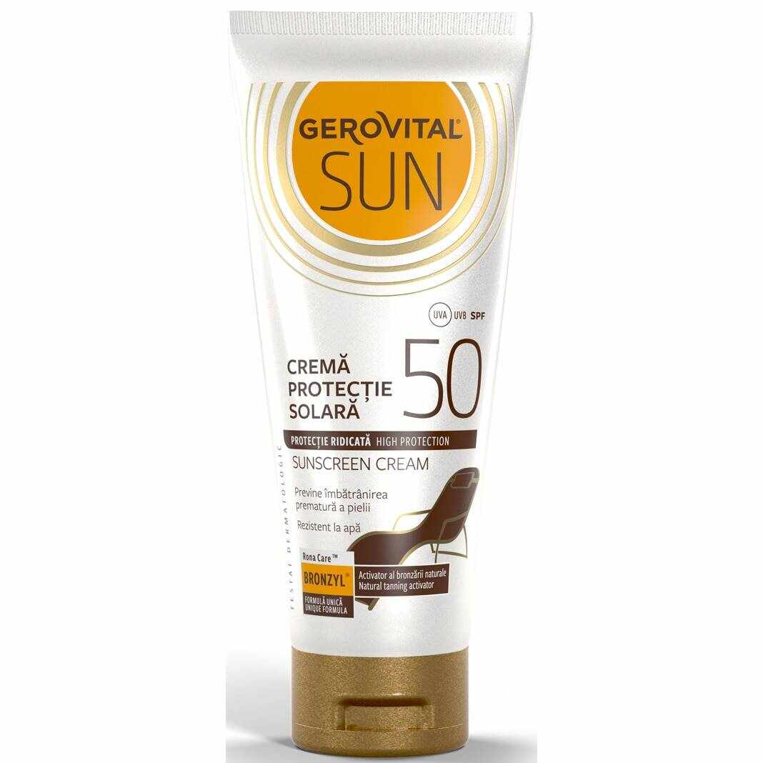 Crema protectie solara SPF50 100ml - Gerovital Sun