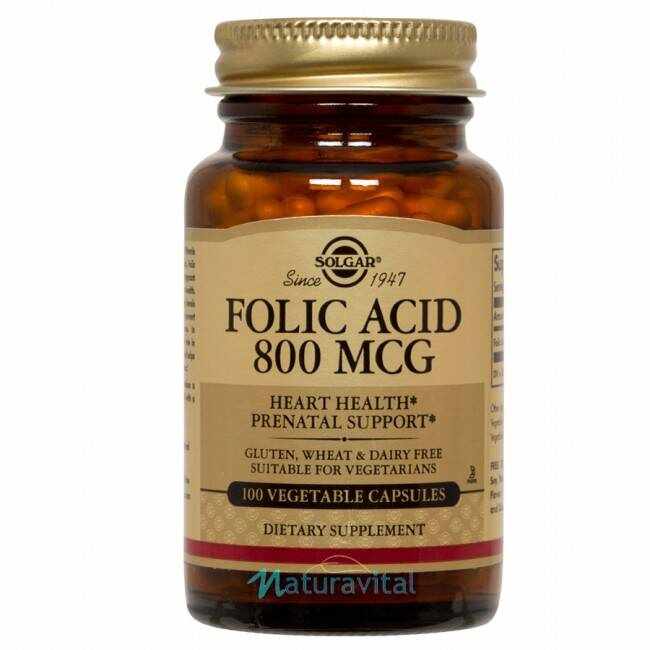 Folacin - Folic Acid 800mcg 100cps - SOLGAR