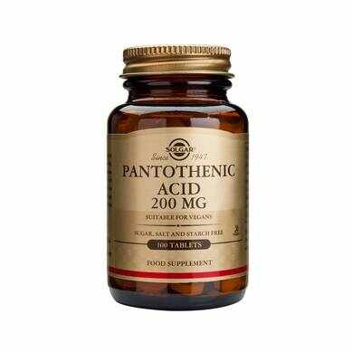 Pantothenic Acid 200mg 100cps - SOLGAR