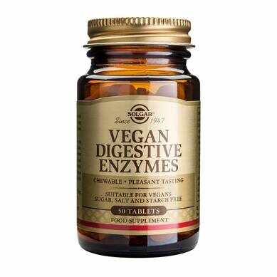 Vegan Digestive Enzymes - Enzime digestive vegane - 50cps - SOLGAR