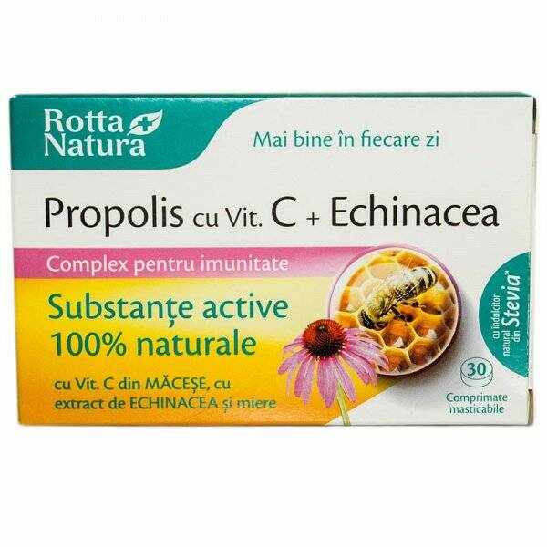Propolis + Vit C si Echinaceea 30cps - Rotta Natura