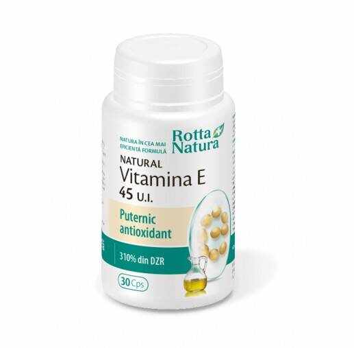 Vitamina E naturala 45 U.I. 30cps - Rotta Natura