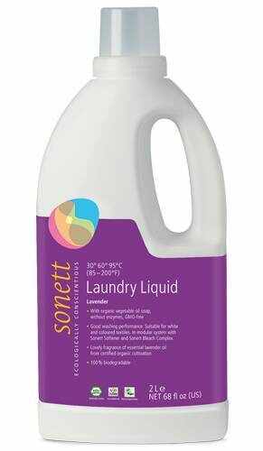 Detergent ecologic lichid pt. rufe albe si colorate cu lavanda 2L - Sonett