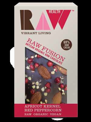 Ciocolata artizanala cu caise si piper rosu raw eco-bio 30g - Raw Health