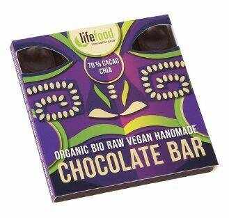 Ciocolata cu 70% cacao si chia raw eco-bio 35g - Lifefood