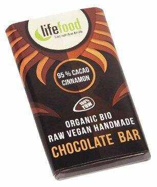 Ciocolata MINI cu 95% cacao si scortisoara raw eco-bio 15g - Lifefood