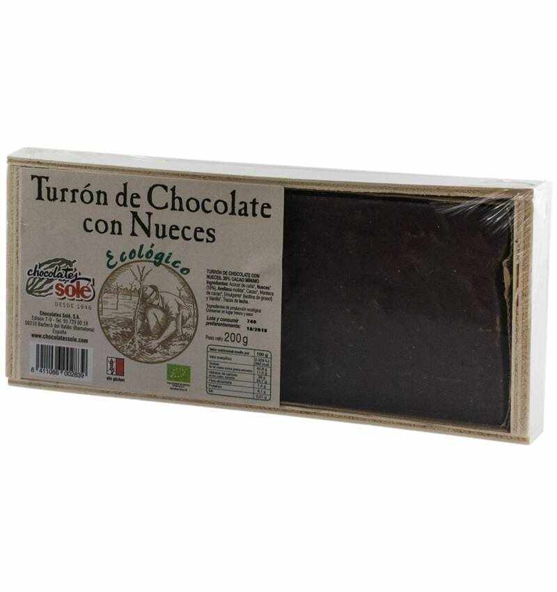 Ciocolata Turron cu nuca, 30% cacao - eco-bio 200g - Sole