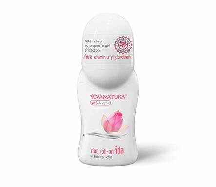 Deodorant natural roll-on IDA - Orhidee si Lotus 50ml - Vivanatura