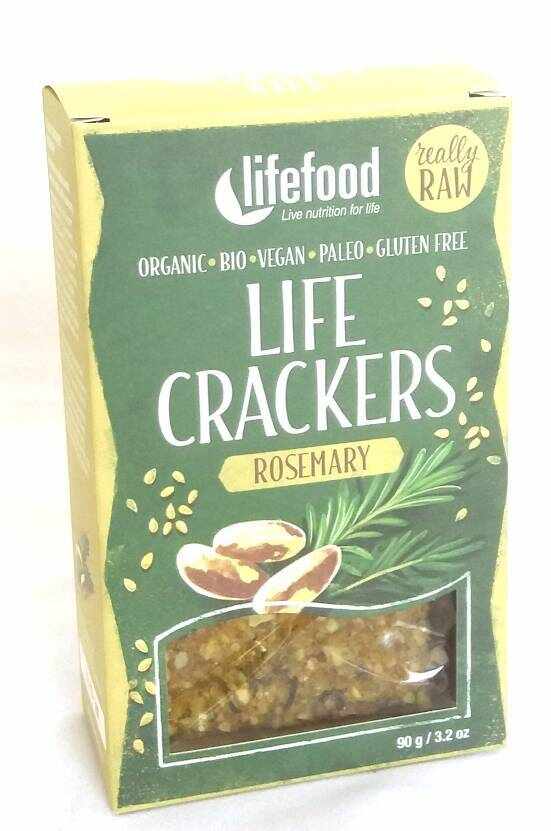 Lifecrackers cu rozmarin raw eco-bio 90g - Lifefood