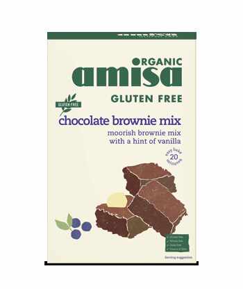 Mix pentru prajitura brownie fara gluten eco-bio 400g - Amisa