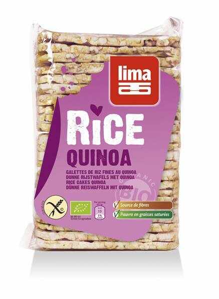 Rondele de orez expandat cu quinoa eco-bio 130g - Lima