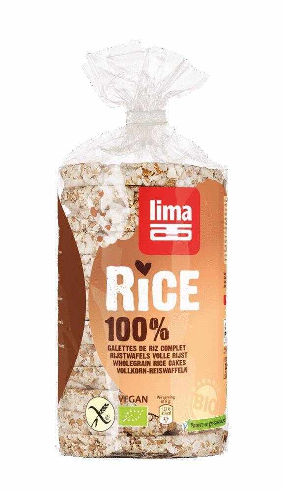 Rondele de orez expandat cu sare eco-bio 100g - Lima