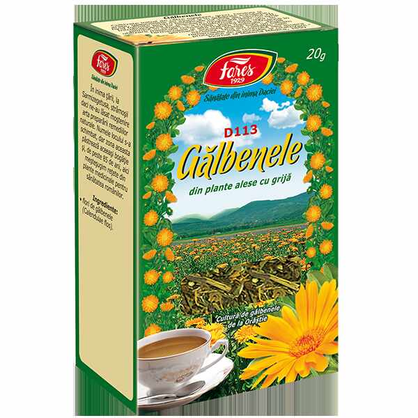 Ceai Galbenele - flori - D113 - 50g - Fares