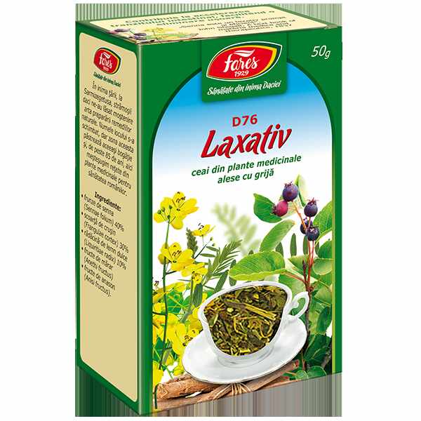 Ceai Laxativ, D76 - 50g - Fares