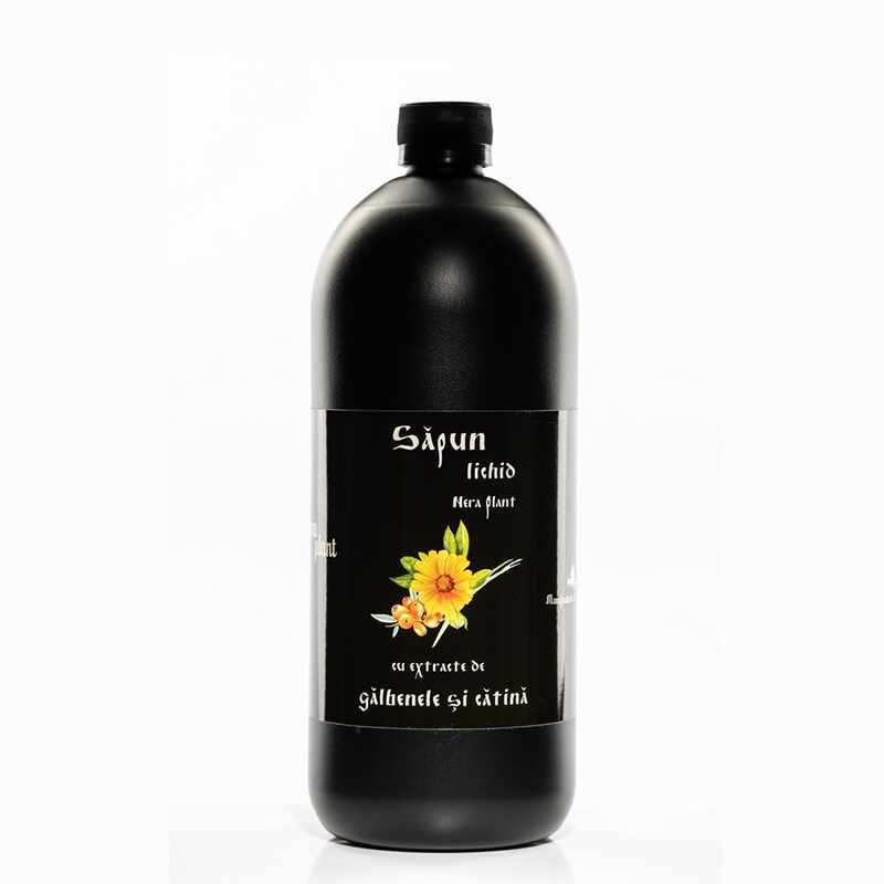 Sapun lichid natural cu extracte de galbenele si catina - Nera Plant 500ml