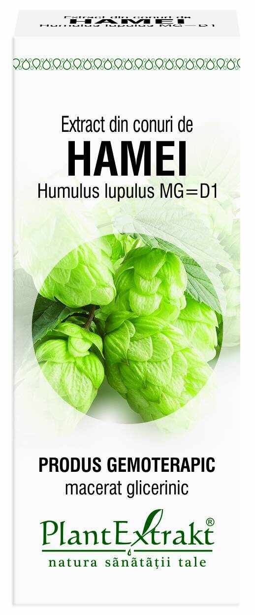Hamei, extract din conuri, HUMULUS LUPULUS, gemoderivat - 50ml Plantextrakt