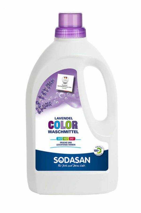 Detergent lichid rufe colorate si albe lavanda bio 1.5l, Sodasan