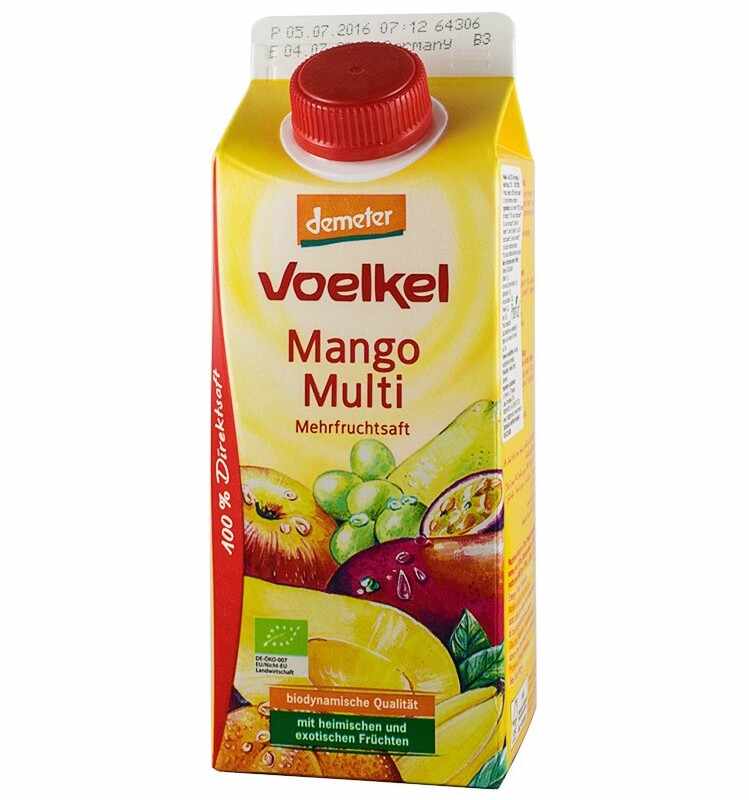 Suc de mango si multi fruct, eco-bio, 750ml - Voelkel
