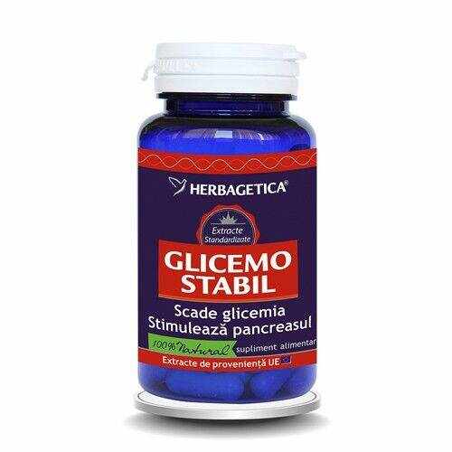 GLICEMO STABIL, Herbagetica 120 capsule