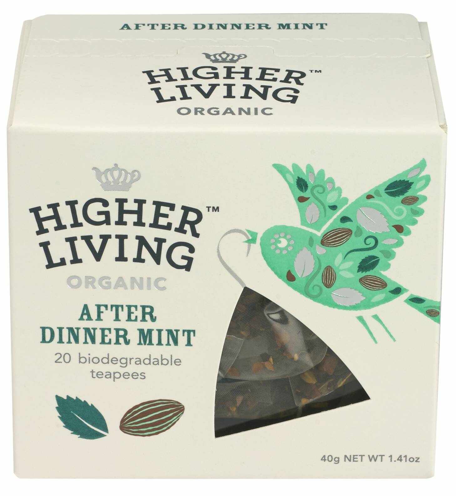 Ceai premium AFTER DINNER eco-bio, 20 plicuri, Higher Living