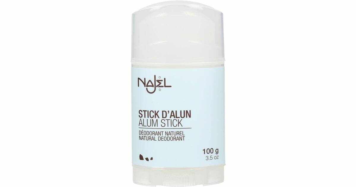 Deodorant Piatra de Alaun natural stick reglabil 100g, NAJEL