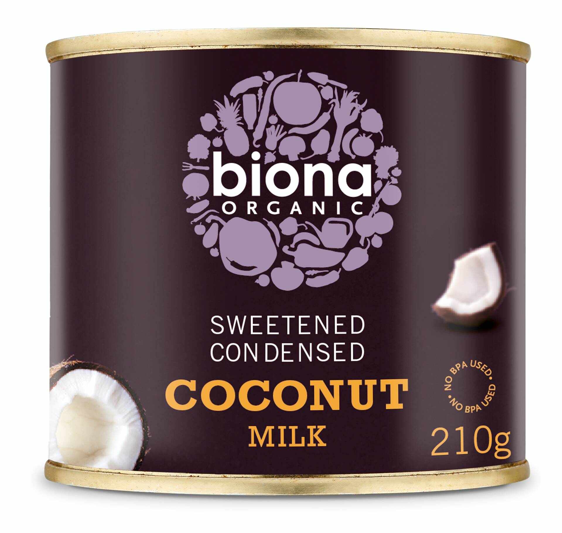 Lapte de cocos condensat, eco-bio, 210g - Biona