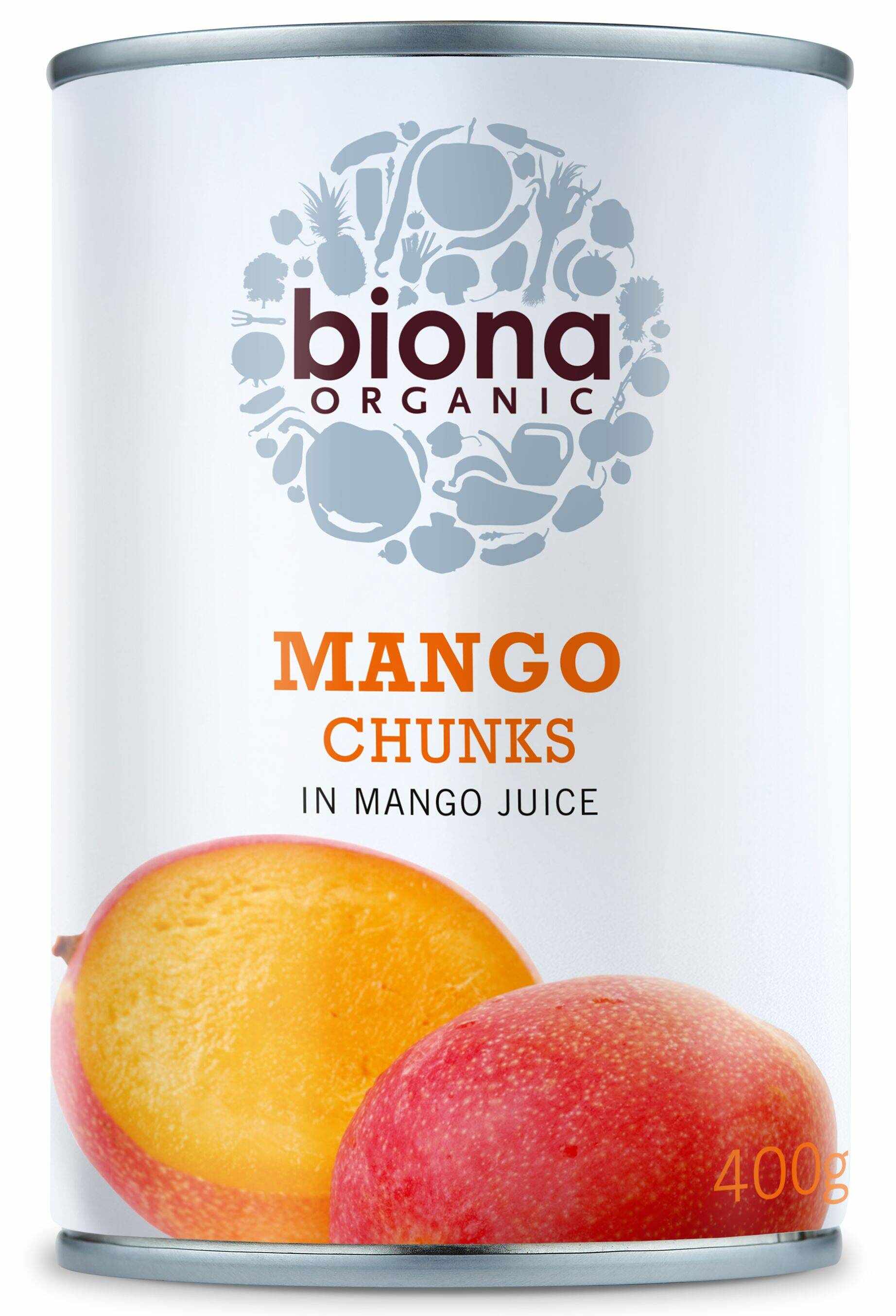 Mango bucati in suc de mango, eco-bio, 400g - Biona