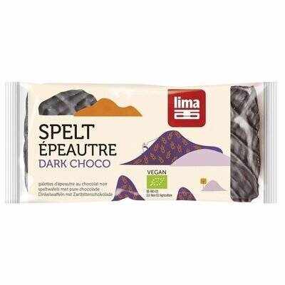 Rondele din spelta expandata cu ciocolata neagra, eco-bio, 90g - Lima