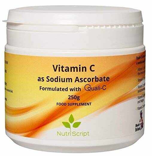 Vitamina C alcalina, Ascorbat de Sodiu, pulbere 250g, Nutriscript
