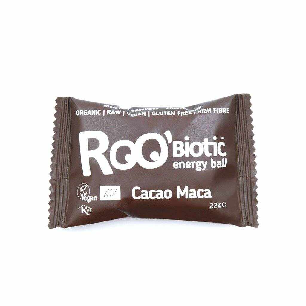 Biluta de energie cu maca si cacao eco-bio 22g, ROOBIOTIC